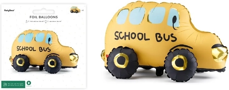 Stående folieballon Bus 66 × 36 cm (mix)