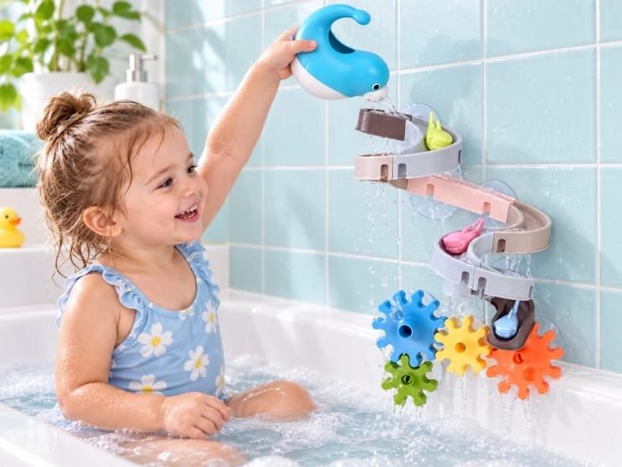 Bane med sugekopper til både badekar og fliser