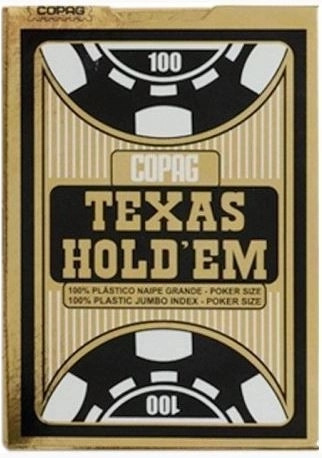 Pokerkort Texas Jumbo sorte