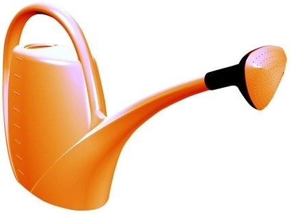 Vandkande med spreder 2,5 l – orange, plast