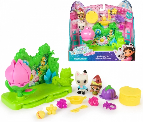 Sæt med havesammlesæt Gabbys Dukkehus Kattedrømme