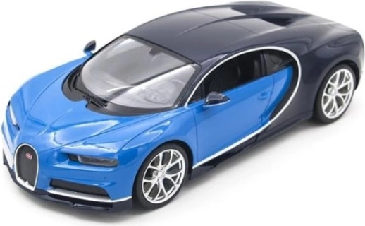 RC bil Bugatti Chiron 1:14 med LED og 2,4 GHz fra Rastar – blå