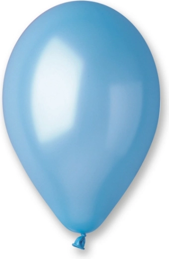 Metalliske balloner 25 cm – lyseblå