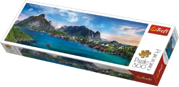 Puslespil 500 brikker panorama – Lofoten, Norge