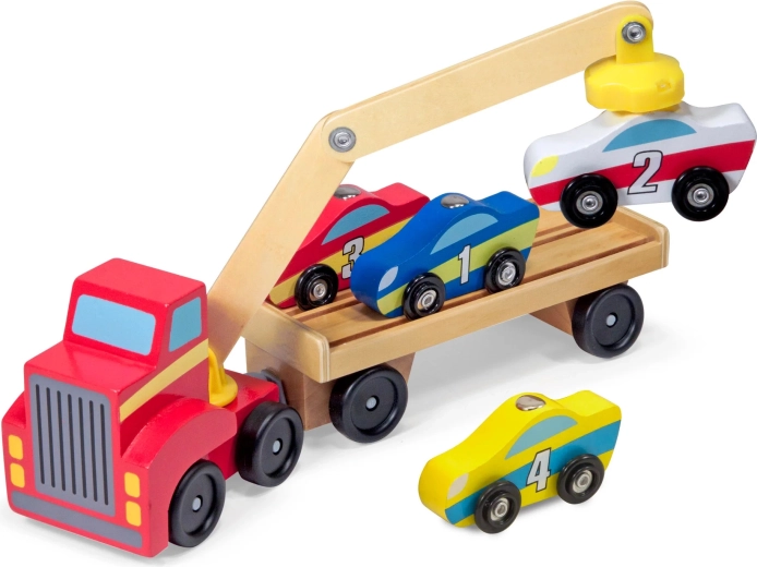 Aftagelig trailer og stabil transport af biler