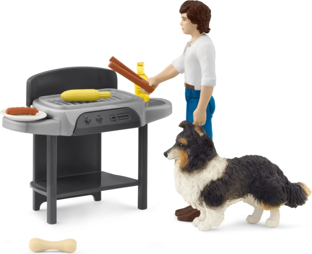 Toms grillning – legesæt med minibfigurer til børn