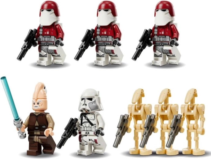 Rigt udvalg af minifigurer og droid­er