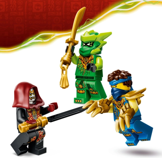 Tre NINJAGO-minifigurer
