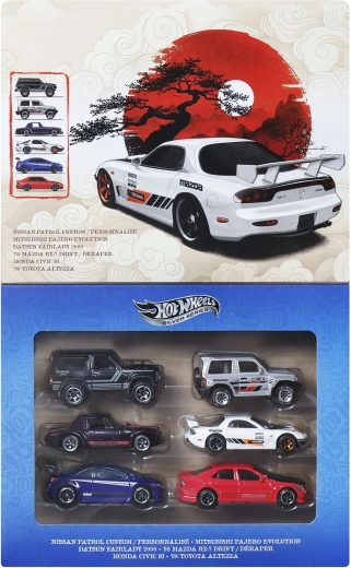 Hot Wheels Silver Series Streets of Japan – sæt med 1:64-biler