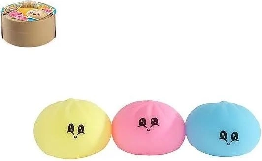 Sensoriske squishies Dumpling i kurv - 3 stk.
