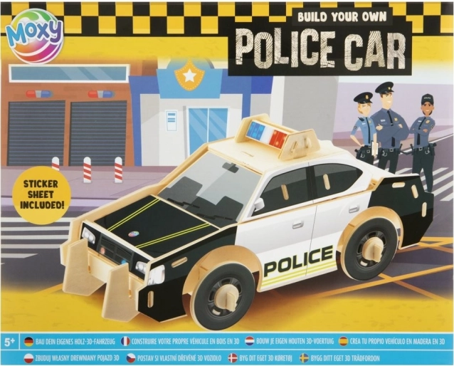 MOXY 3D puslespil Politibil