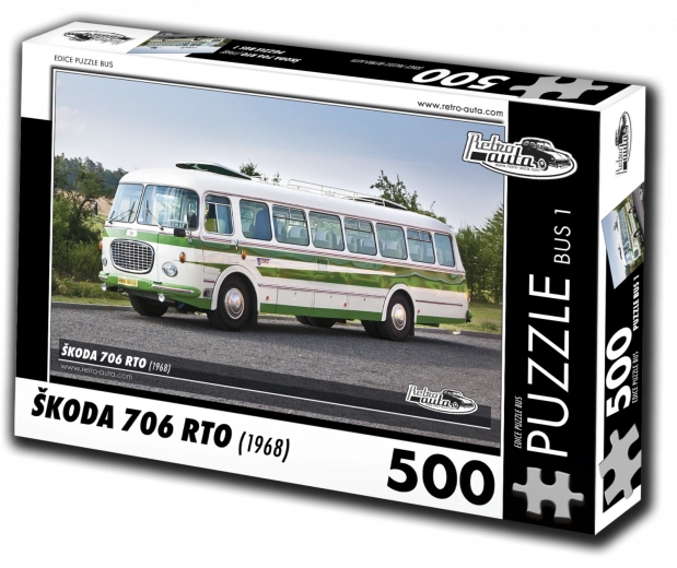Puslespil RETRO-AUTA Škoda 706 RTO bus 500 brikker