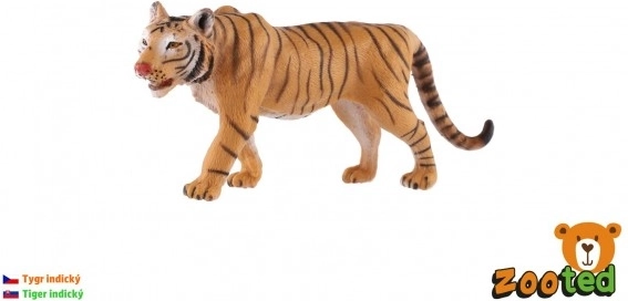 Plastfigur af tiger – realistisk model 13,5 cm