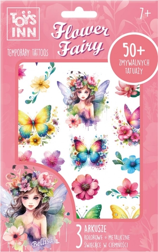 Midlertidige tatoveringer Flower Fairy Bellisa STNUX