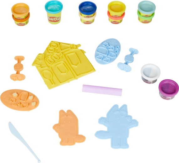 11 bøtter Play-Doh i farverige nuancer