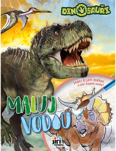 Mal med vand A4 dinosaurer