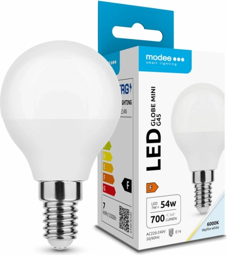 LED-pære G45 7 W E14 kold hvid 700 lm Modee Lighting