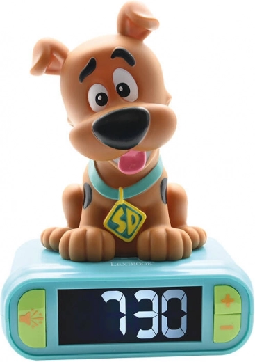 Børnevækkeur med 3D natlys SCOOBY-DOO
