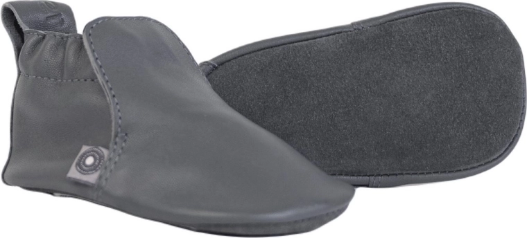 Lodger stepper gunmetal lædersutter 12–15 måneder