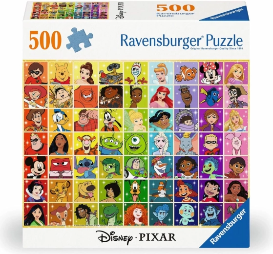 Ravensburger puslespil Disney: figurer 500 brikker