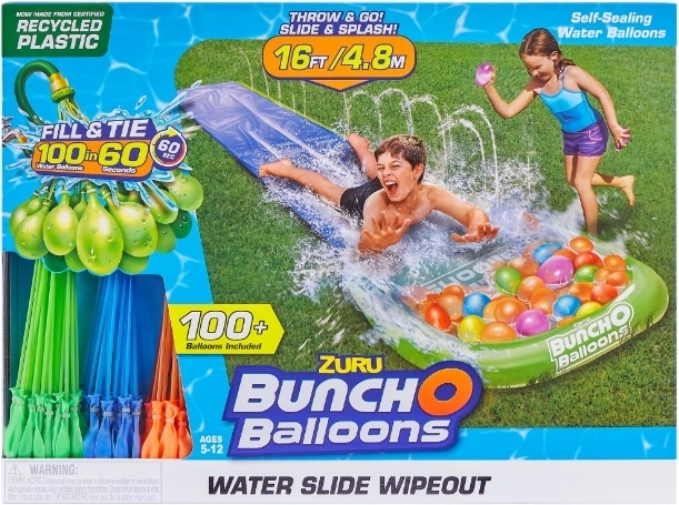 ZURU Bunch O Balloons vandrutsjebane med én bane og 3 sæt vandballoner