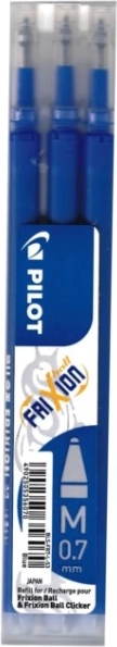 Refill til PILOT FriXion 0,7 mm – blå, 3 stk.
