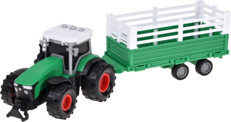 Traktor med anhænger og lydknapper