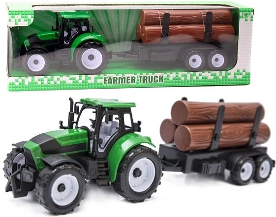 Traktor med anhænger - 1 stk.