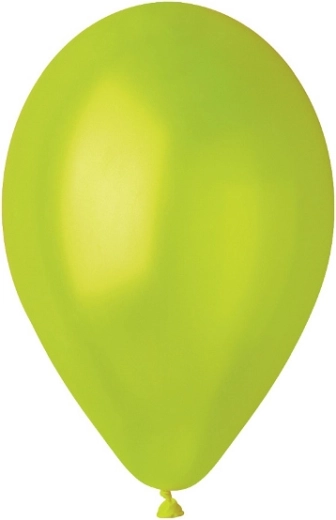 Metalliske balloner pistacie 25 cm