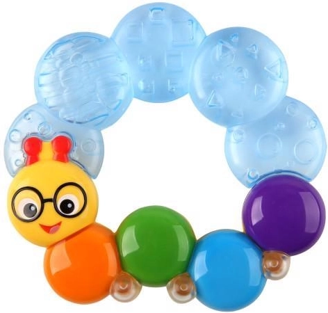 Baby Einstein vandfyldt bidering Teether-pillar blå 3 m+