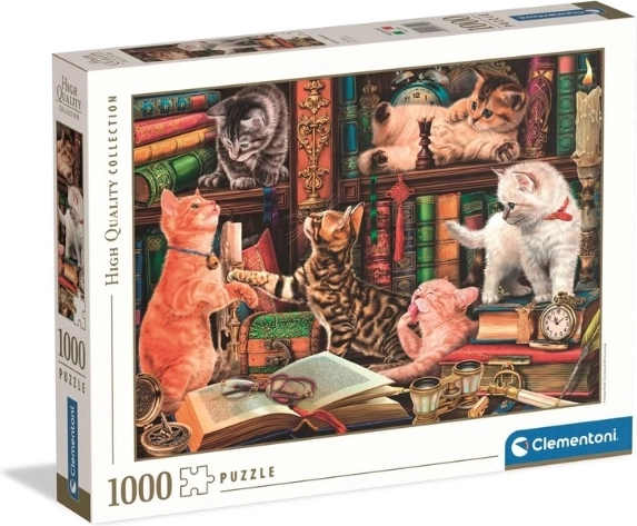 Clementoni High Quality puslespil 1000 brikker Curious Whiskers