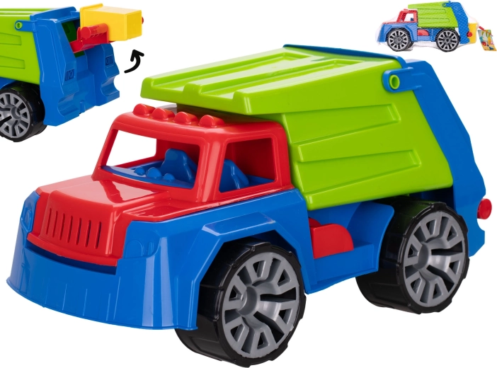 Plastisk skraldebil 32 cm i net