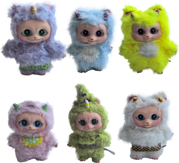 Momoland bøjelig plysfigur 12 cm (mix af 6 varianter)