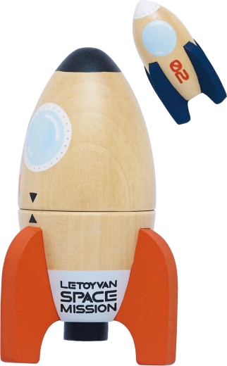 Træsæt med raketter Space Mission Le Toy Van