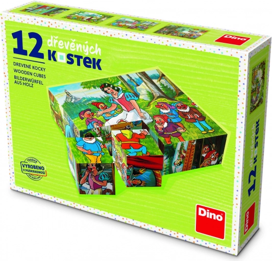Træklodser Snehvide 12 klodser
