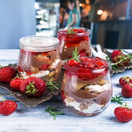 Ideel til desserter og portioner “to-go”