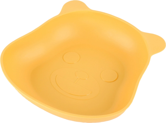 Plastbakke til snack 15 × 18 cm gul