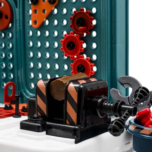 Interaktiv pegboard med tandhjul