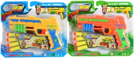 Plastpistol med skumkugler
