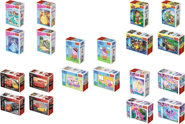 Puzzle Mini Maxi – farverige puslespil for de mindste, 20 brikker