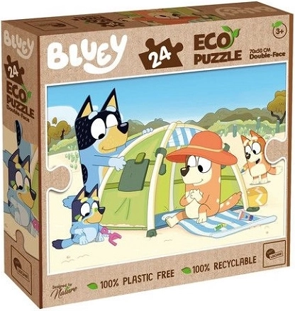 Lisciani Eko dobbeltsidet puslespil Bluey 24 brikker