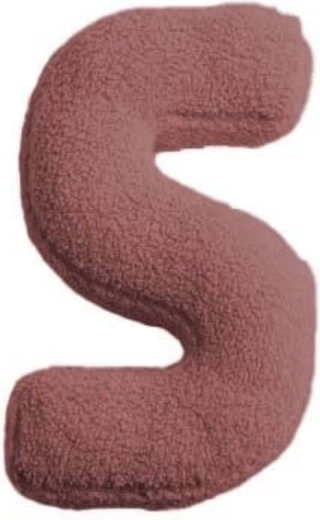 MEALINI plys-bogstav S i pink