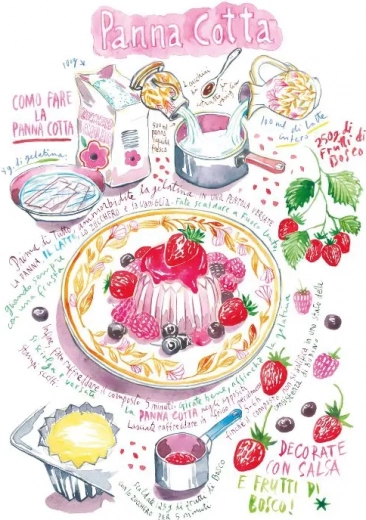 Puslespil Panna Cotta 1000 brikker MAGNOLIA