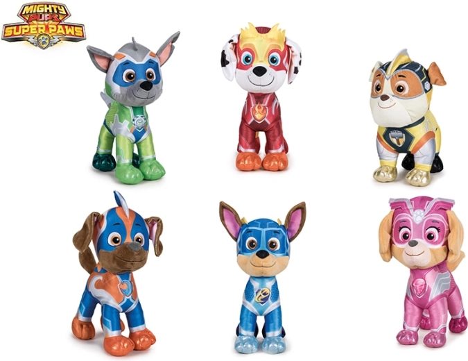 Plysbamse PAW PATROL Super Mighty Pups 19 cm
