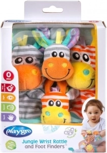 Playgro raslesokker og armbånd i pastelfarver