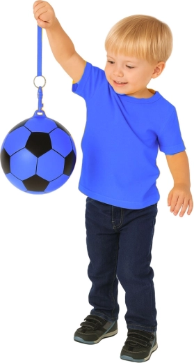 Fodbolddesign og markant blå farve