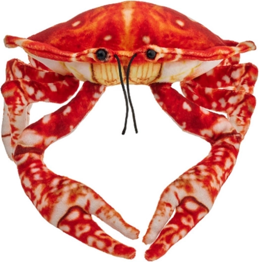 Orangefarvet plyskrab 26 cm Beppe ZOO