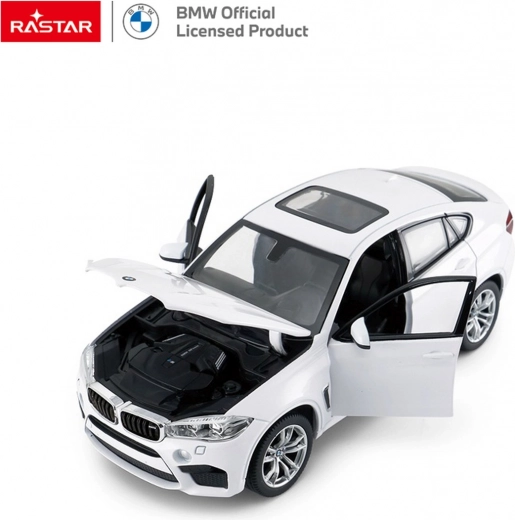 Metalmodel BMW X6 M 1:24 hvid RASTAR
