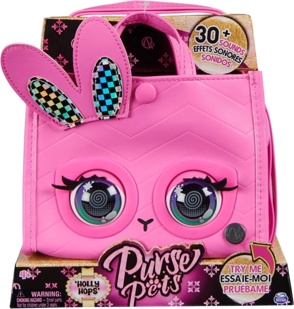 Interaktiv håndtaske PURSE PETS Holly Hops kanin