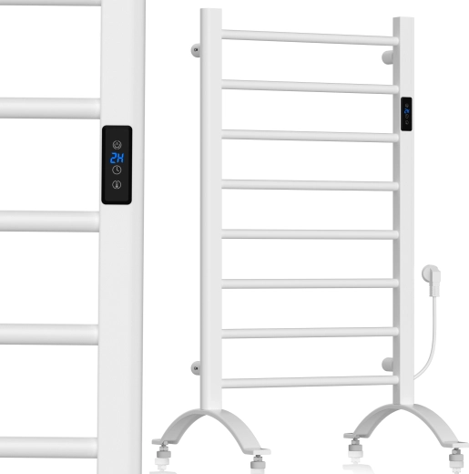 Maltec elektrisk badeværelsesradiator 200 W med termostat